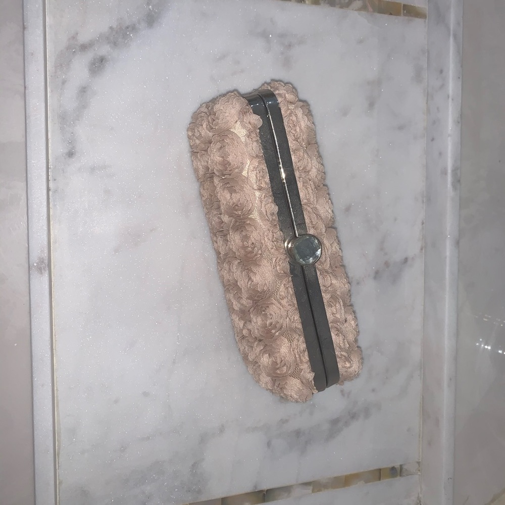 Pink Rosebud Clutch